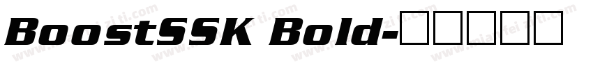 BoostSSK Bold字体转换